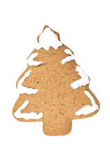 Gingerbread cookie in tree shape