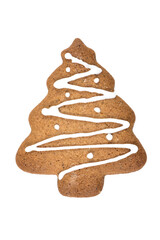 Gingerbread cookie in tree shape