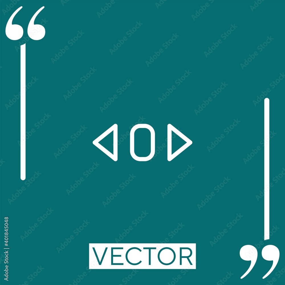 Poster scroll vector icon linear icon. editable stroked line