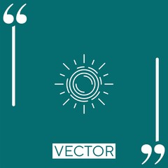 zuhar prayer vector icon Linear icon. Editable stroke line