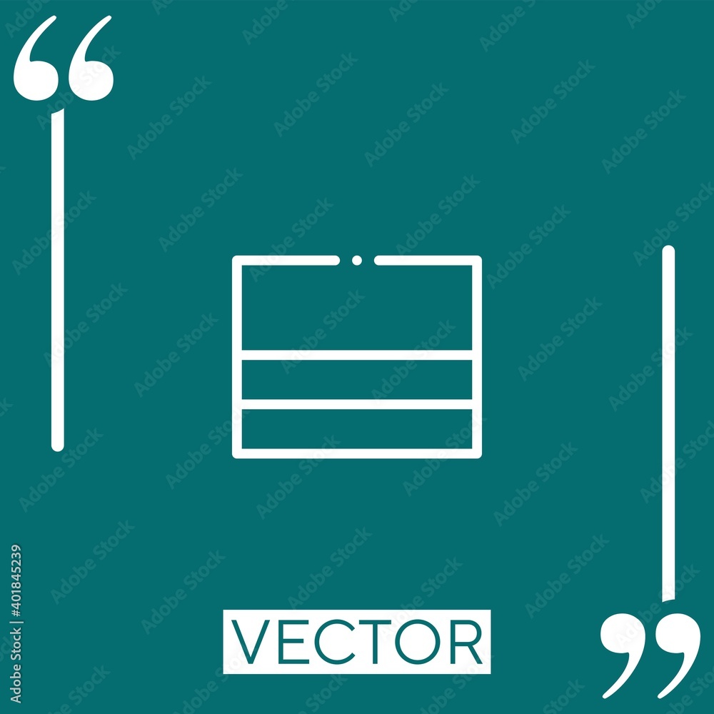 Poster colombia vector icon linear icon. editable stroked line
