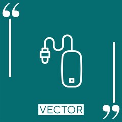 mouse Linear icon. Editable stroke line