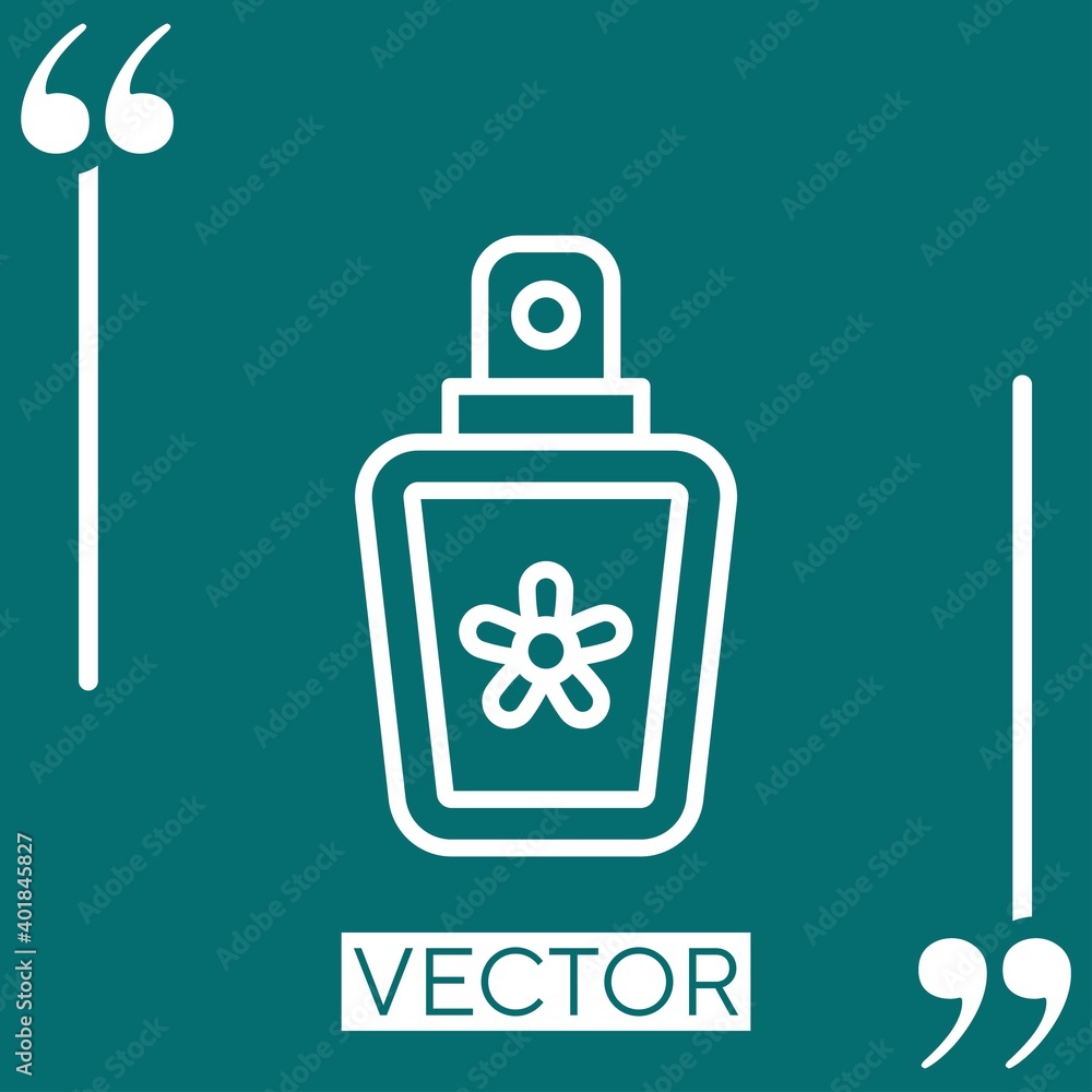 Aufkleber essence vector icon linear icon. editable stroked line