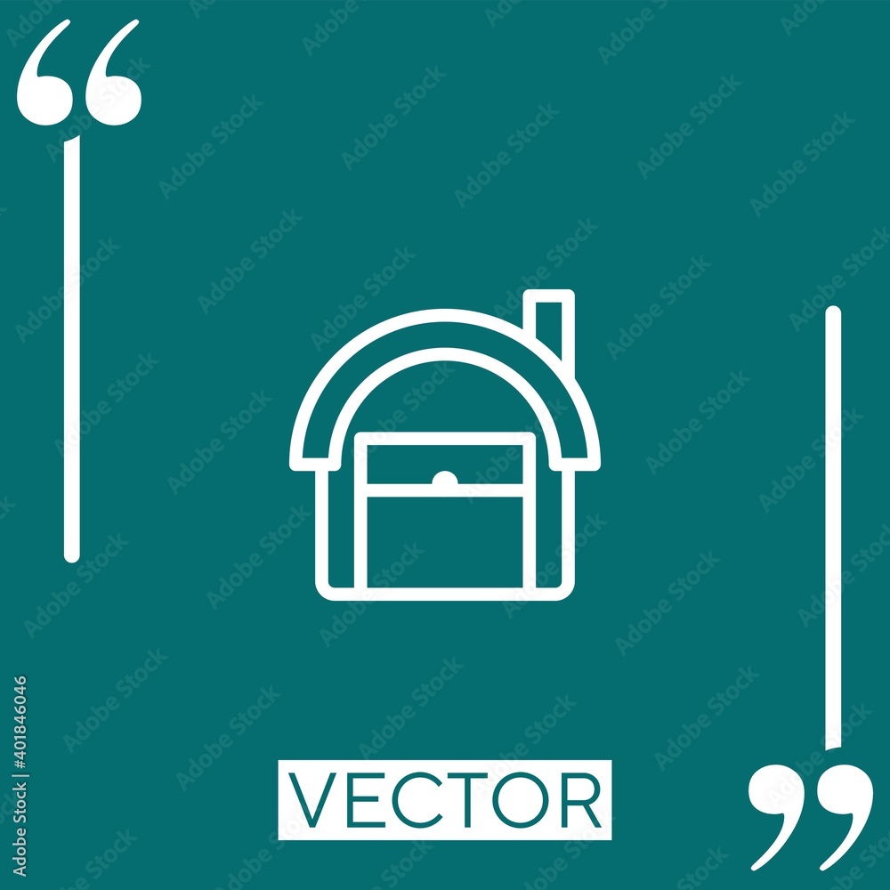 Poster curve linear icon. editable stroke line