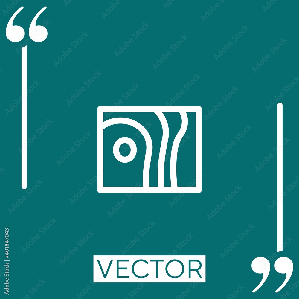 Poster forecast vector icon linear icon. editable stroked line