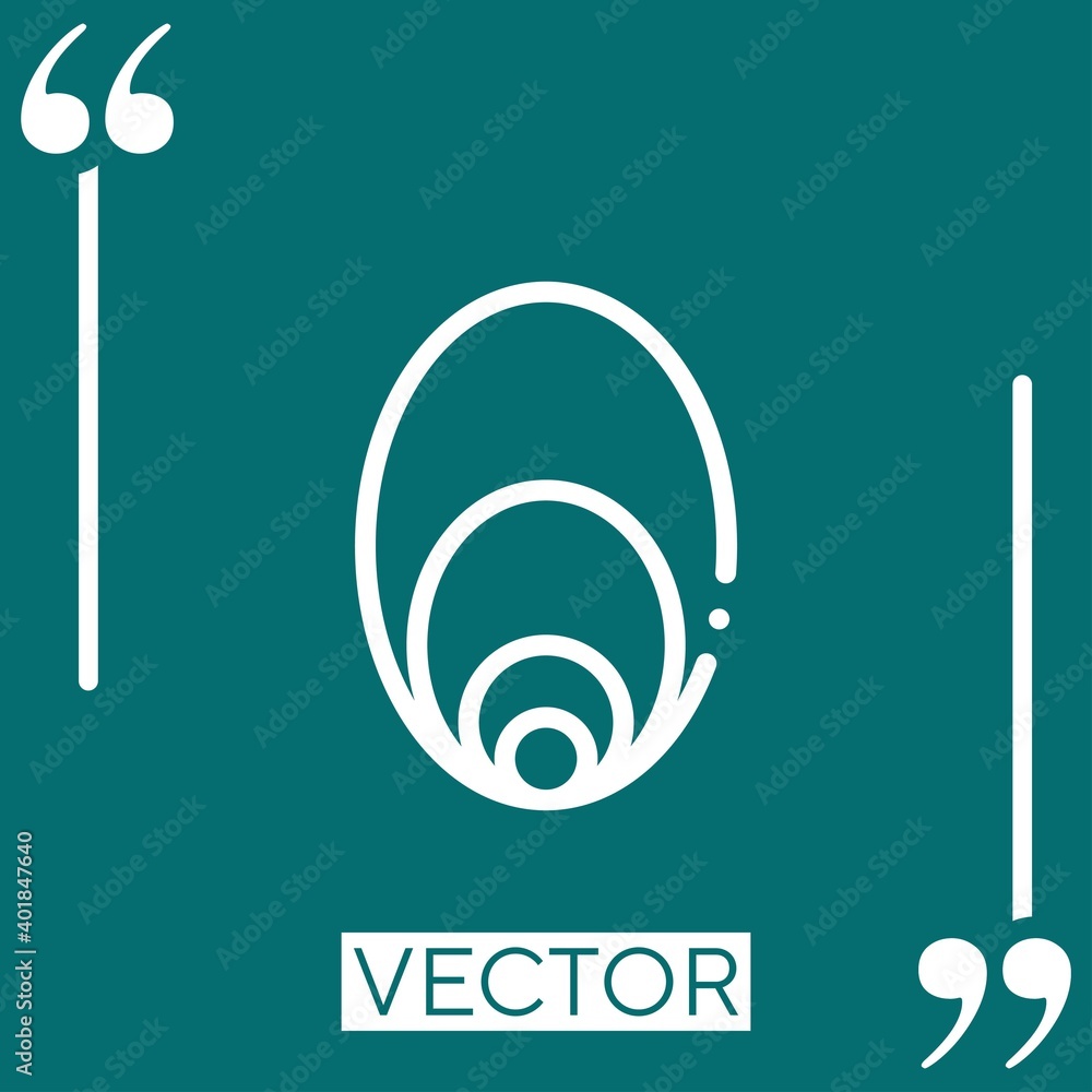 Poster distribution vector icon linear icon. editable stroked line