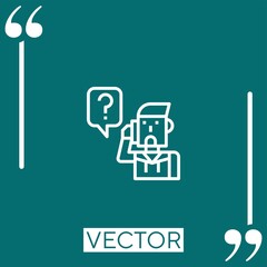 call vector icon Linear icon. Editable stroked line