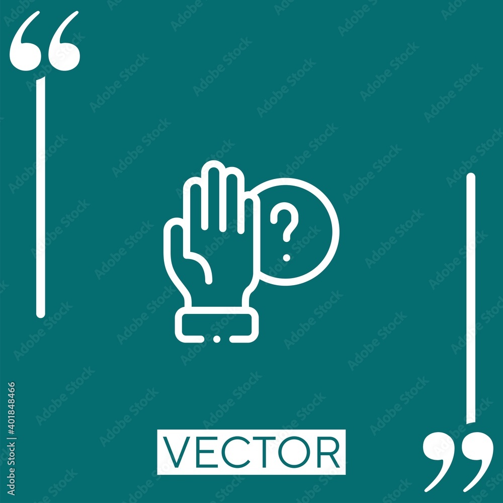 Poster net vector icon linear icon. editable stroked line
