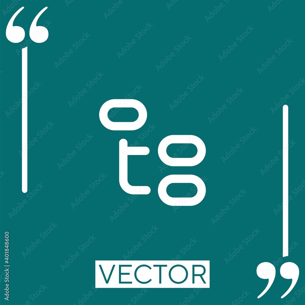 Poster tree structure vector icon linear icon. editable stroked line