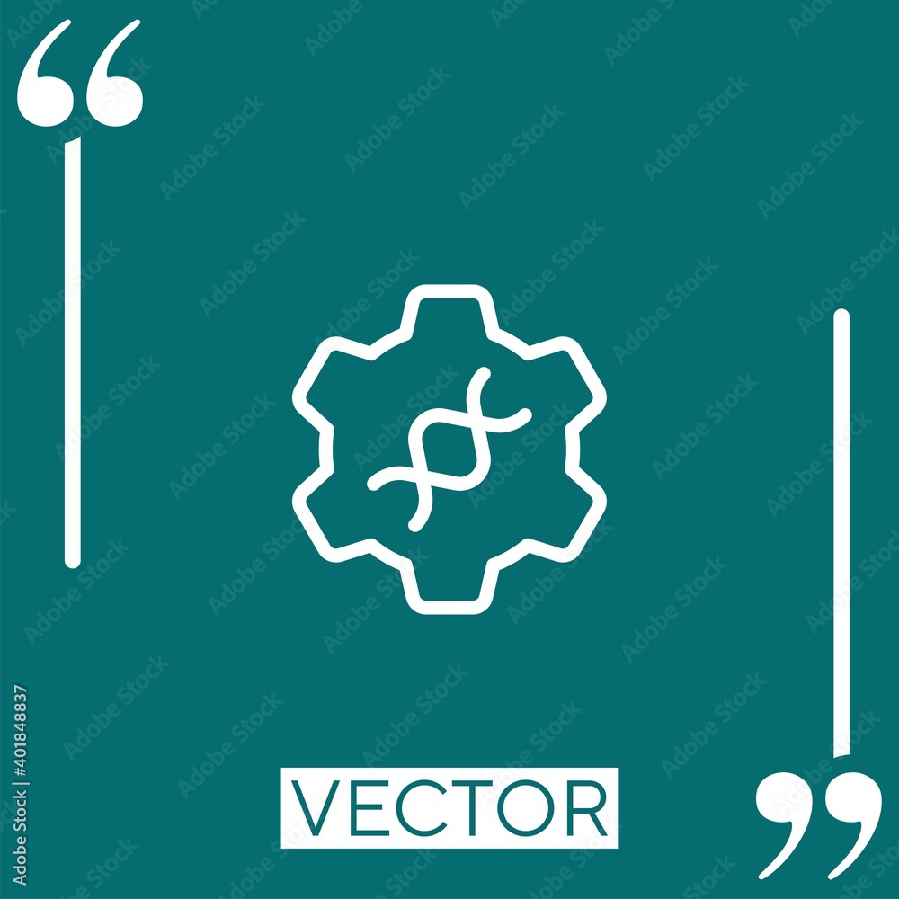 Poster application settings vector icon linear icon. editable stroked line