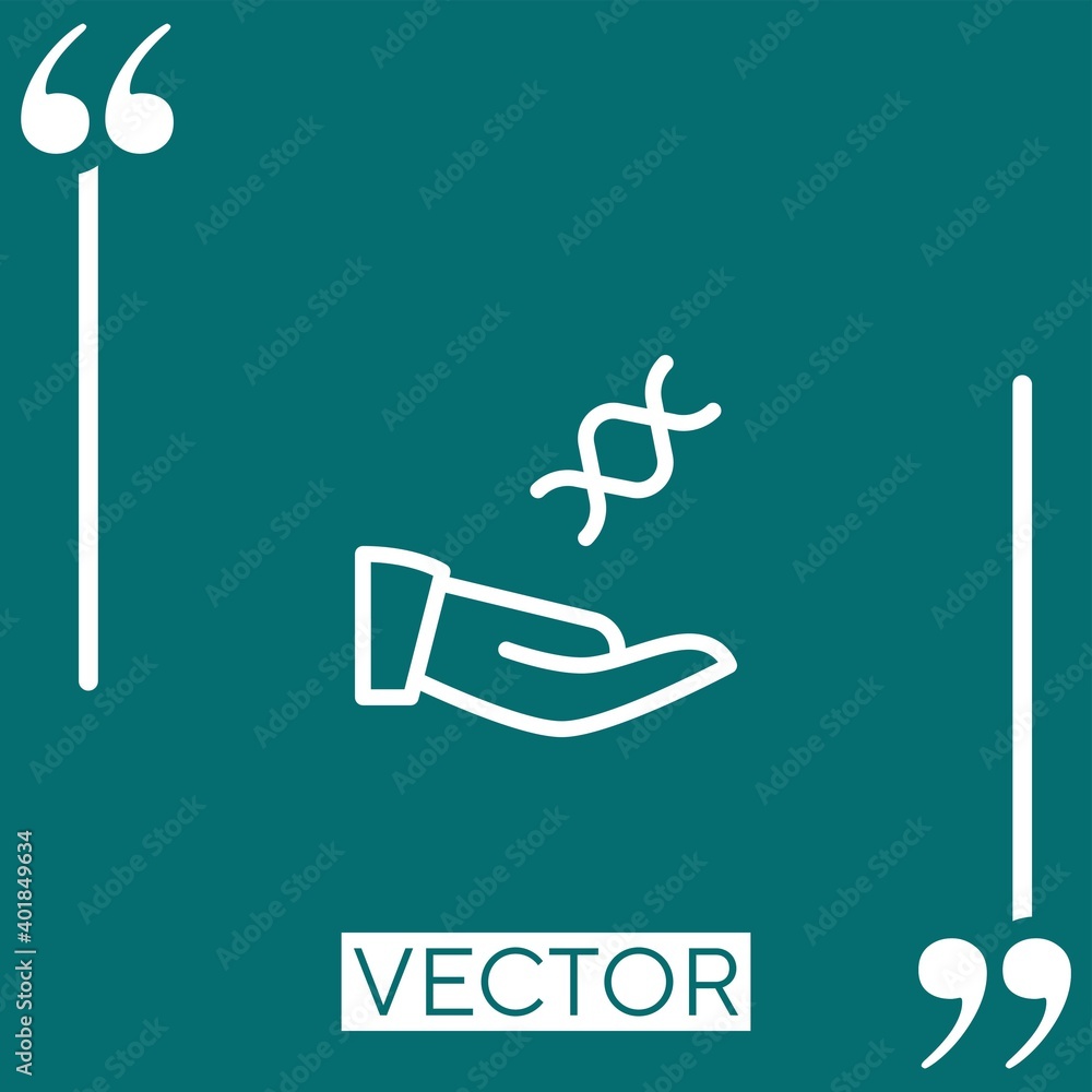 Aufkleber share vector icon linear icon. editable stroked line