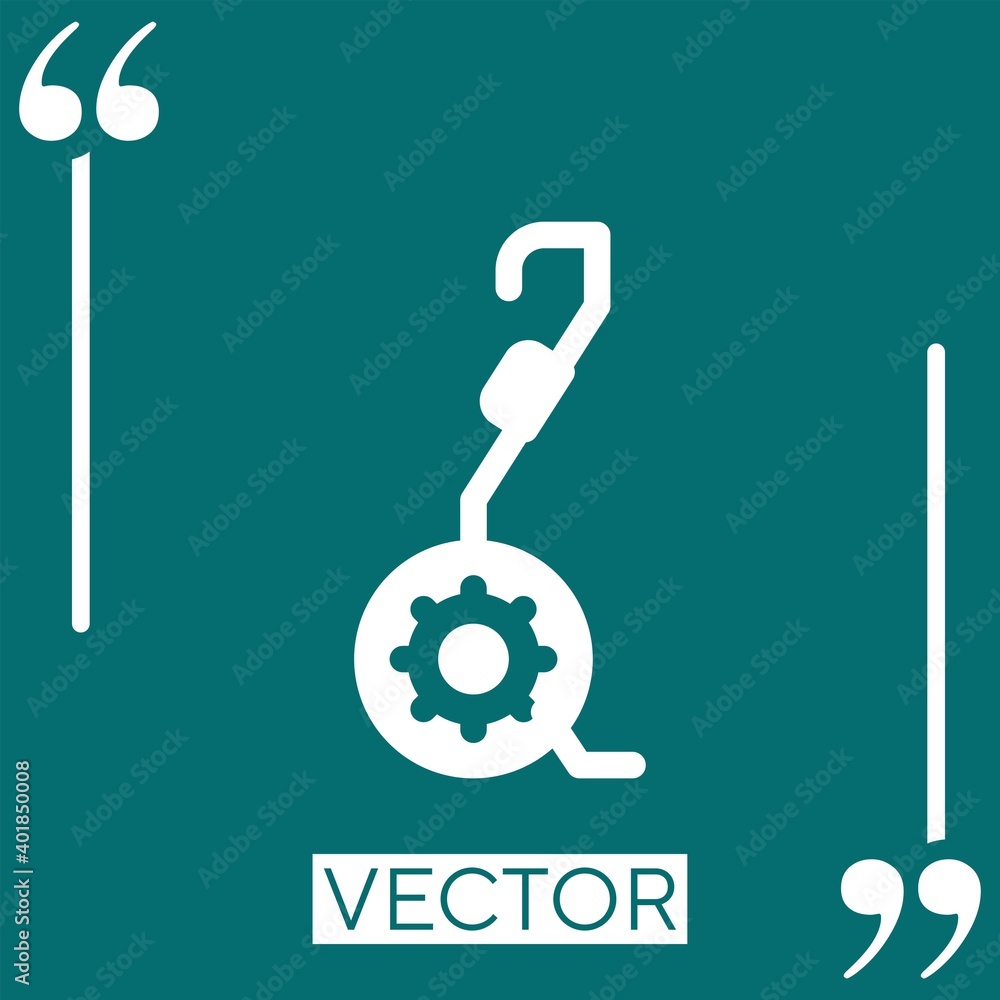 Poster scooter vector icon linear icon. editable stroked line