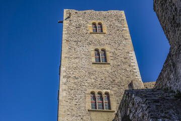 Collioure’s castle (Chateau Royal) built between 1276 and 1344 by counts of Roussillon and kings...