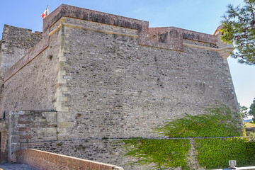 Collioure’s castle (Chateau Royal) built between 1276 and 1344 by counts of Roussillon and kings...