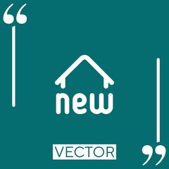 new Linear icon. Editable stroke line