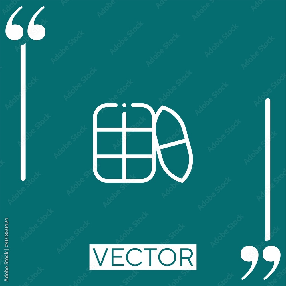 Poster tamales vector icon linear icon. editable stroked line