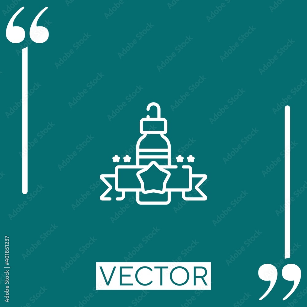 Poster best product vector icon linear icon. editable stroked line