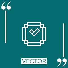 minecraft   vector icon Linear icon. Editable stroked line