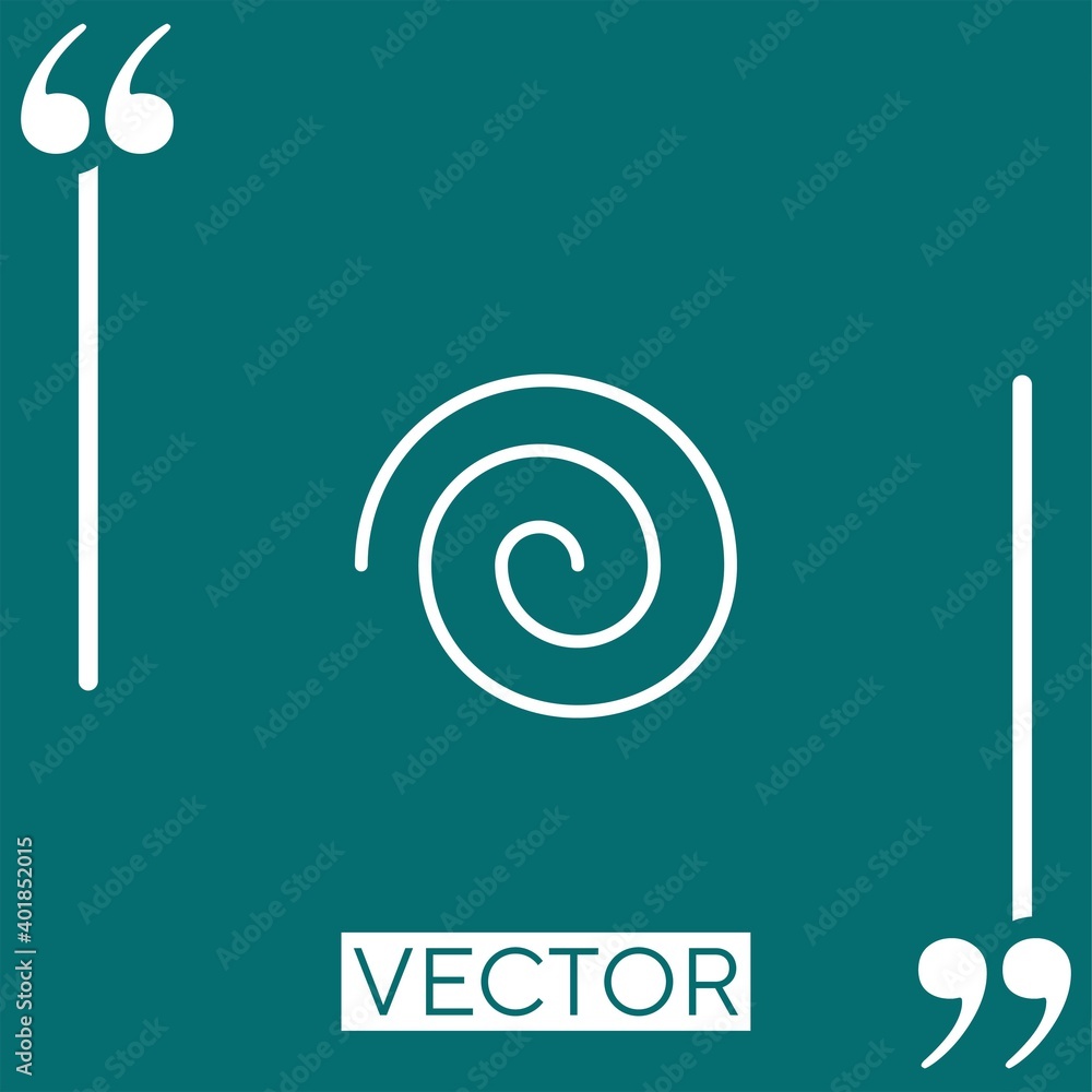 Poster wind vector icon linear icon. editable stroked line