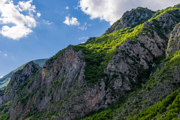 landscape with blue sky