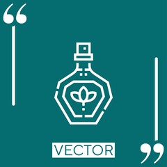 oil vector icon Linear icon. Editable stroked line