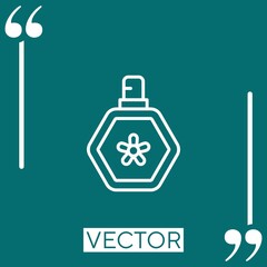 Obraz premium perfume vector icon Linear icon. Editable stroked line