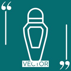 roll on vector icon Linear icon. Editable stroked line