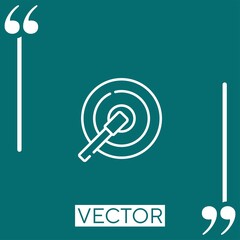 electrode vector icon Linear icon. Editable stroked line