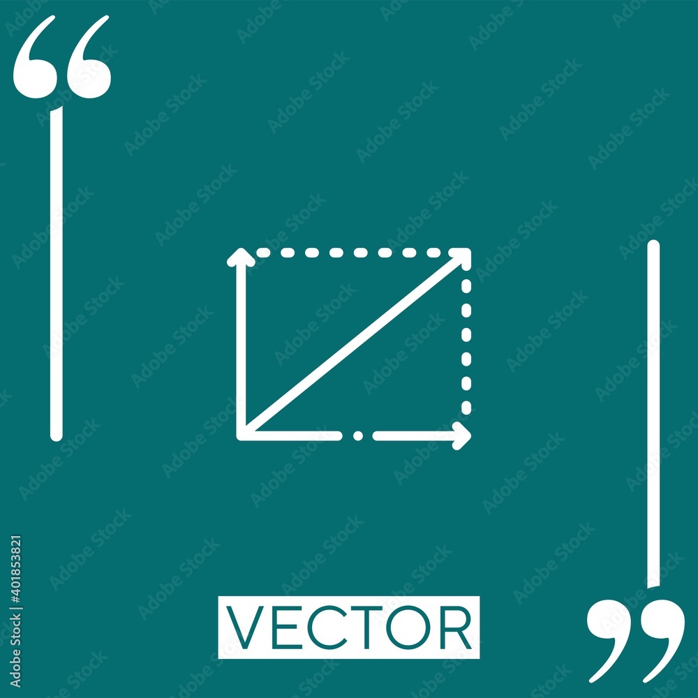 Poster physics linear icon. editable stroke line