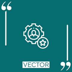self improvement vector icon Linear icon. Editable stroked line