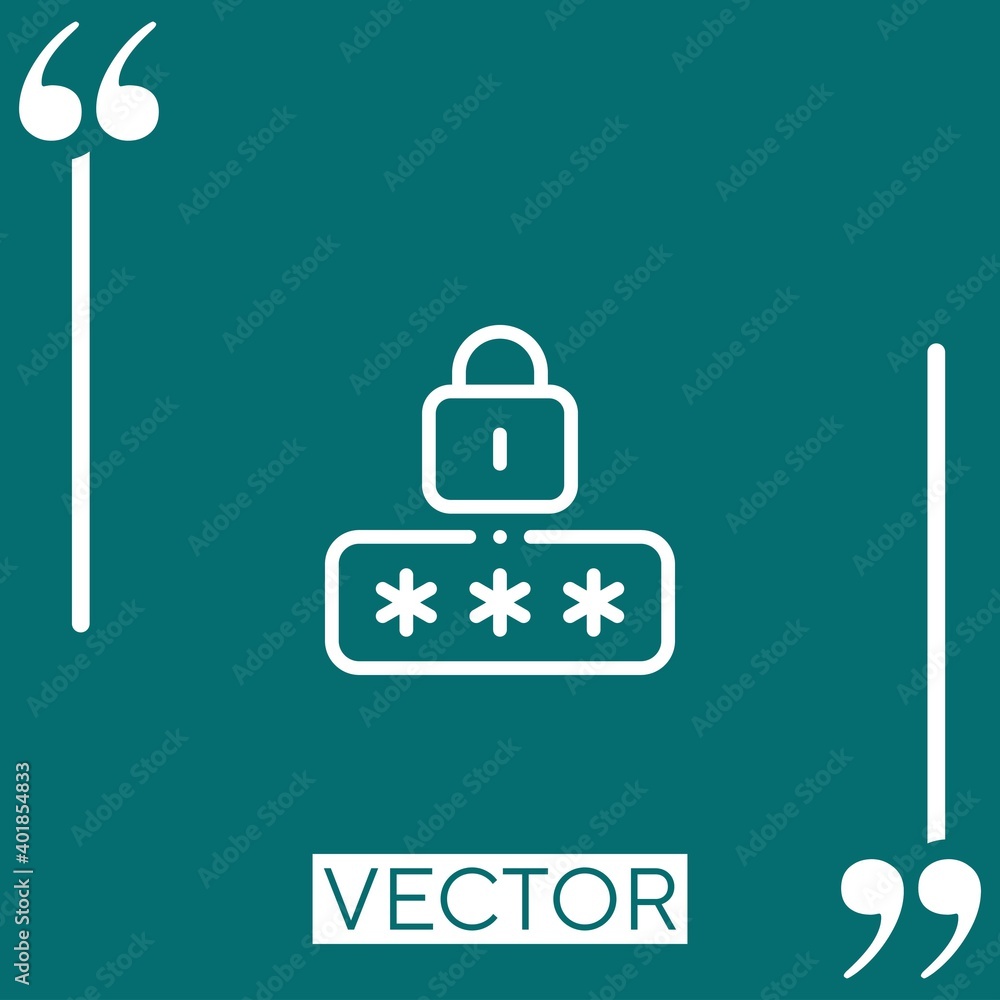 Poster pin code linear icon. editable stroke line