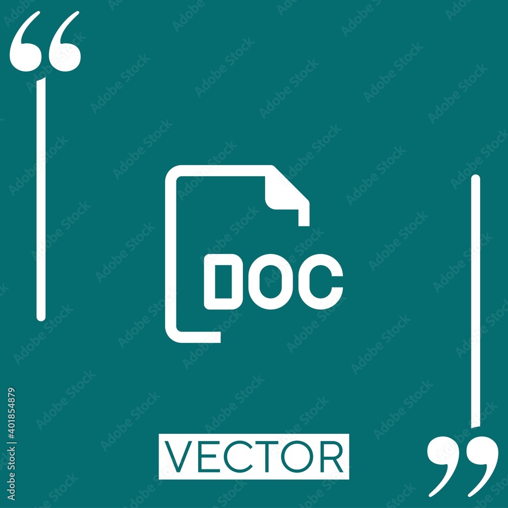 Poster files linear icon. editable stroke line