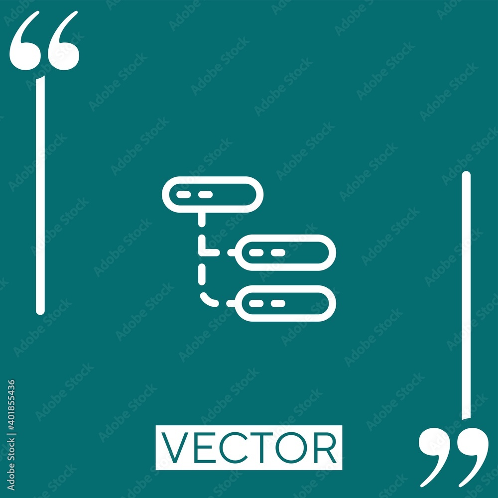 Poster transfer linear icon. editable stroke line