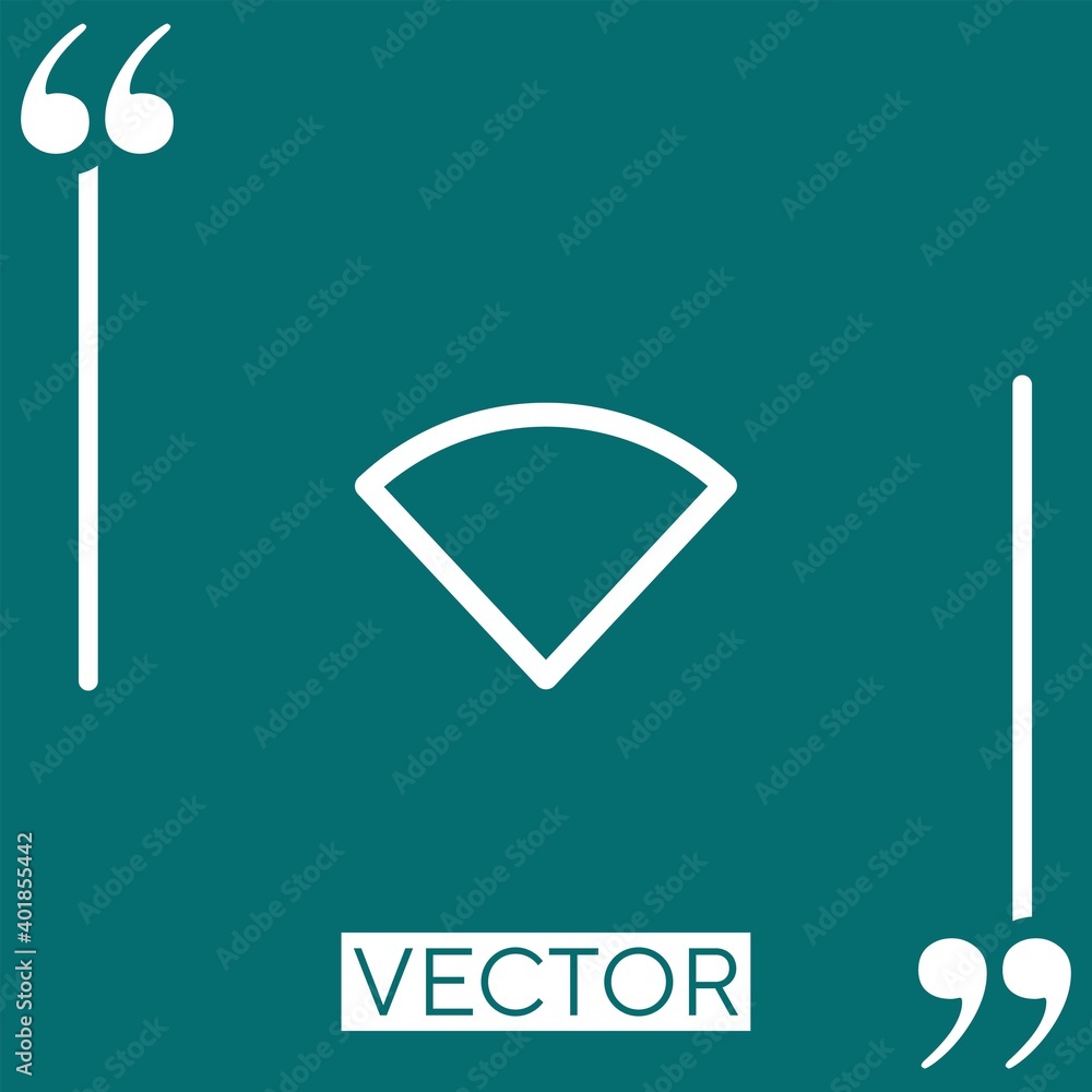 Poster wifi linear icon. editable stroke line