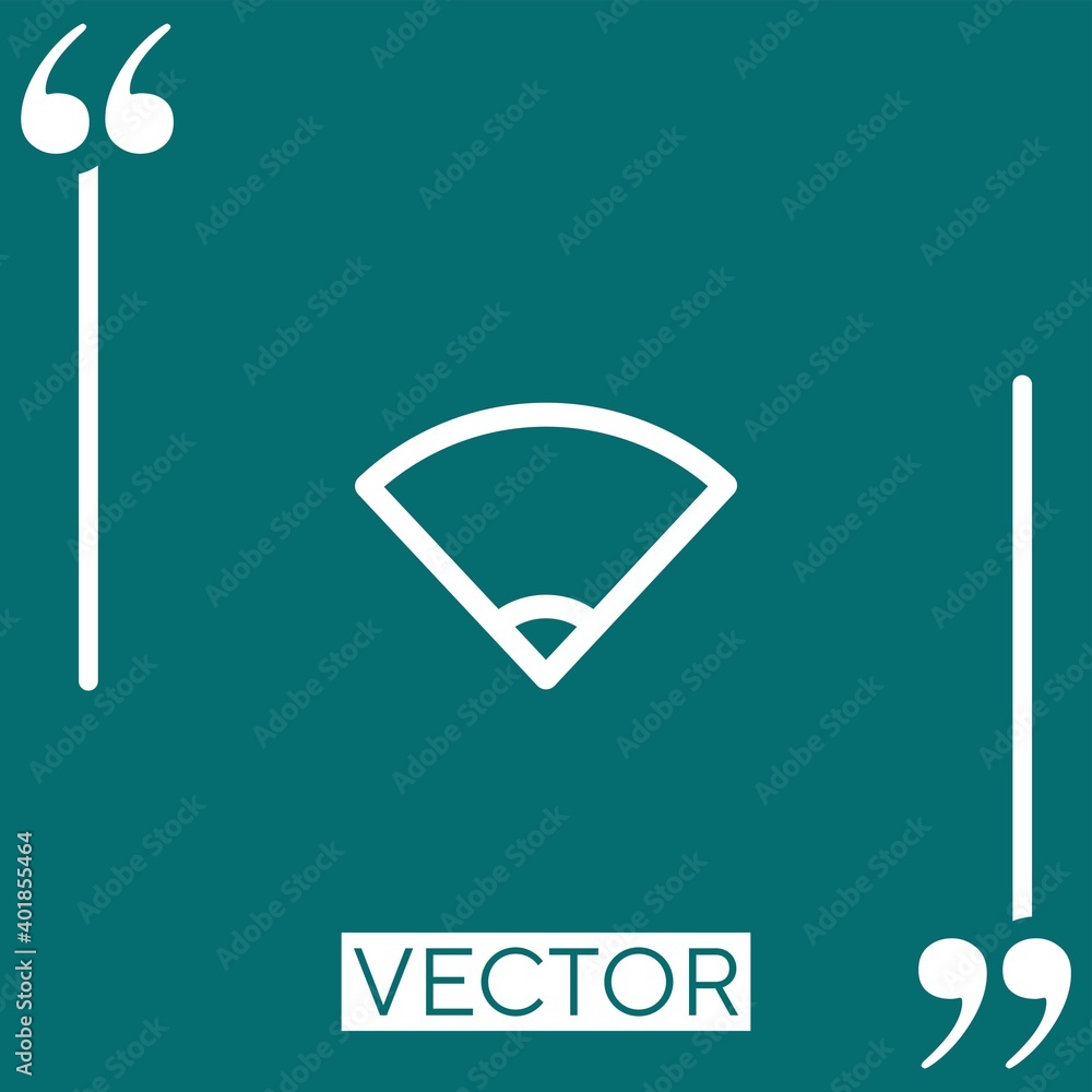 Poster wifi linear icon. editable stroke line