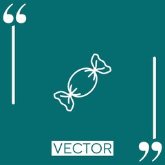 sweets Linear icon. Editable stroke line