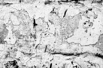 Obraz premium Texture of a concrete wall with cracks and scratches which can be used as a background