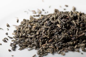 dried tea leaves, Gunpowder