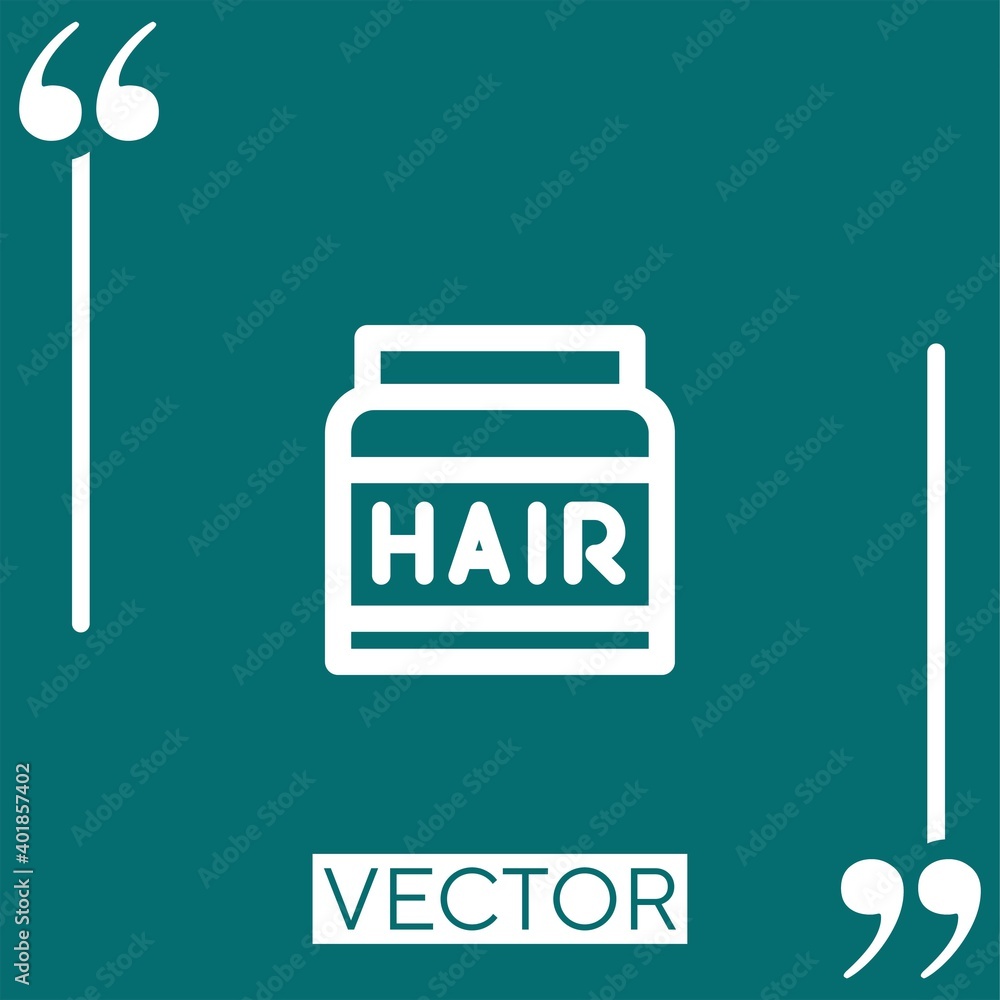 Poster cream vector icon linear icon. editable stroked line