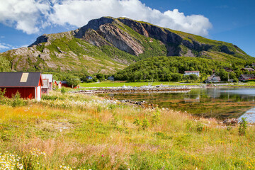  Landscape in the mountains, Trælnes,Brønnøy,Helgeland,Nordland county,Norway,scandinavia,Europe