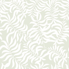 tropical palm leaves seamless pattern