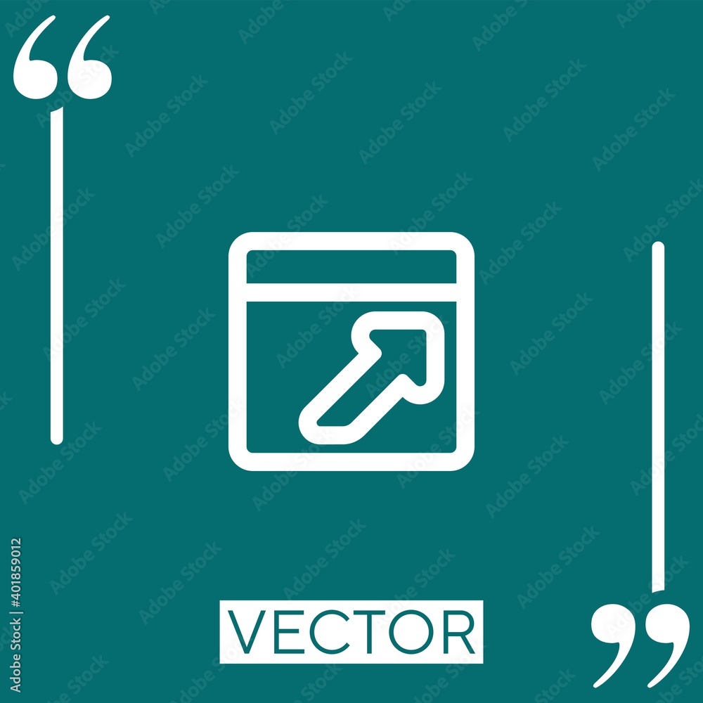 Poster logout outlined interface button linear icon. editable stroke line