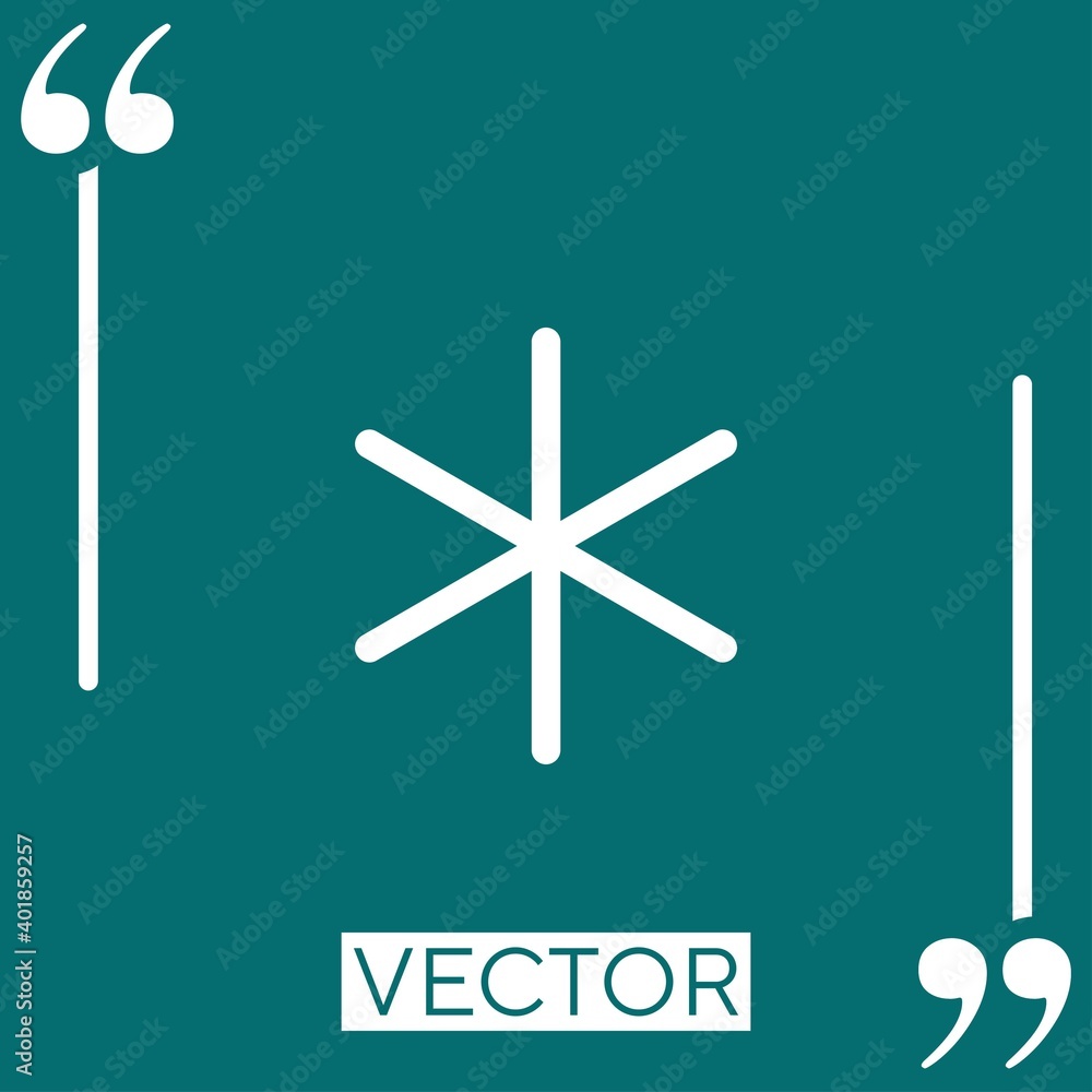 Poster miscellaneus vector icon linear icon. editable stroke line