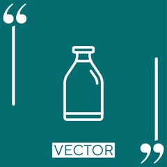 milk Linear icon. Editable stroke line