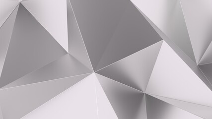 8K Ultra HD 3D Illustration. Abstract shining silver background. 3d rendering.