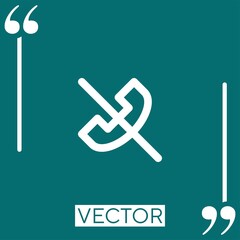 phone call   vector icon Linear icon. Editable stroke line