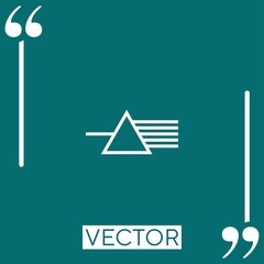 physics vector icon Linear icon. Editable stroke line