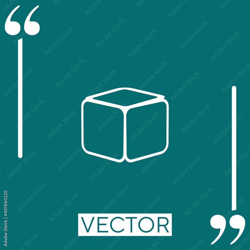 Poster rounded box linear icon. editable stroke line