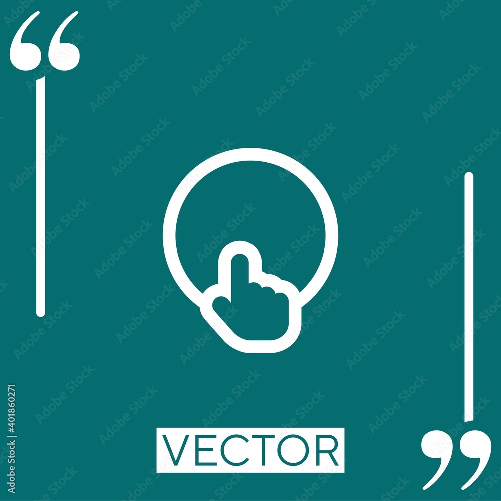 Poster selection tool vector icon linear icon. editable stroke line
