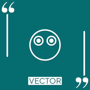 Silent Vector Icon Linear Icon. Editable Stroke Line